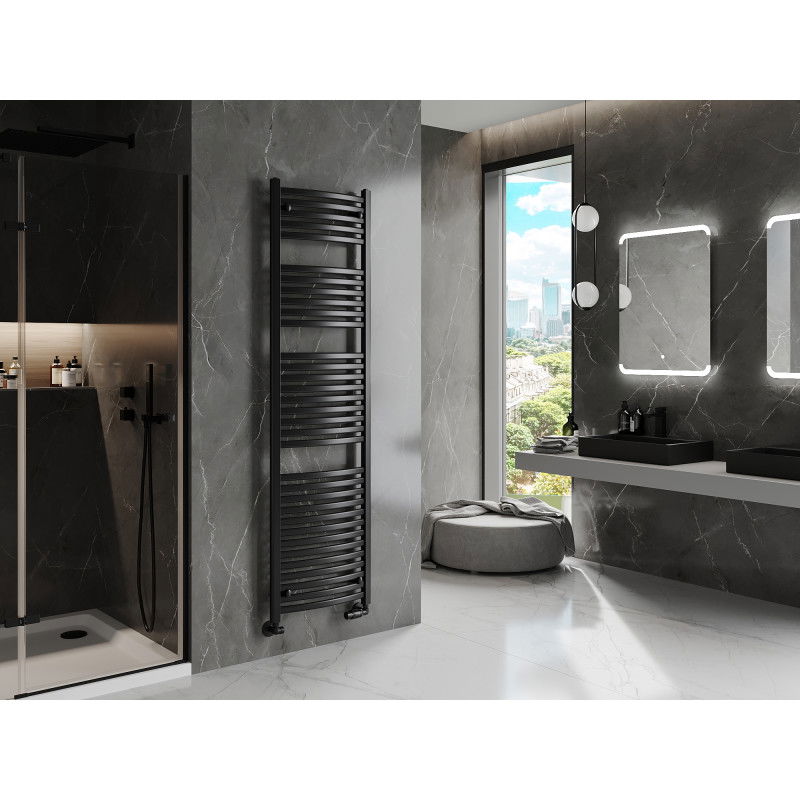 Mexen Helios радиатор за баня 1800 x 500 mm, 844 W, черен - W103-1800-500-00-70