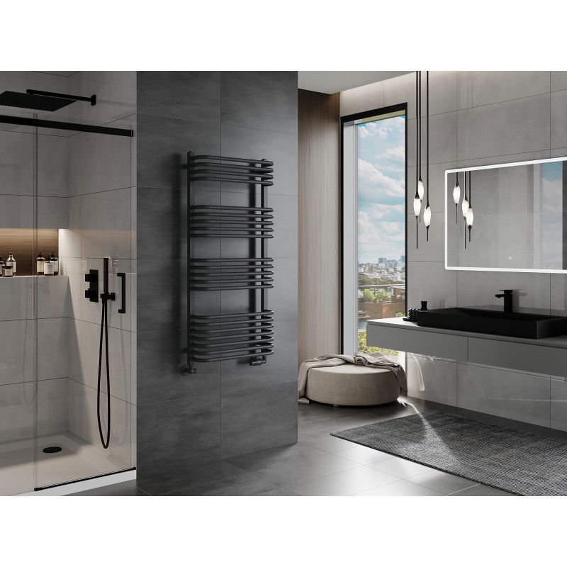 Mexen Apollo радиатор за баня 1210 x 550 mm, 641 W, антрацит - W117-1210-550-00-66