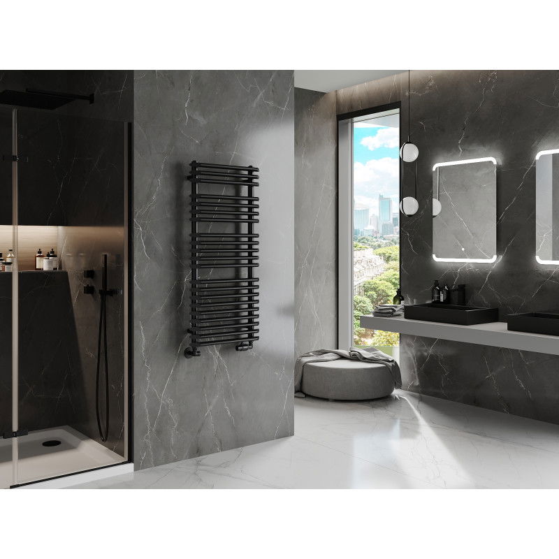 Mexen Akan радиатор за баня 1080 x 500 mm, 784 W, черен - W121-1080-500-00-70