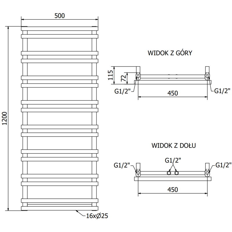 Mexen Saturn лири за баня 1200 x 500 мм, 409 W, бял - W108-1200-500-00-20