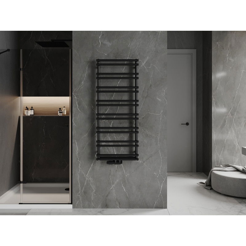 Mexen Saturn радиатор за баня 1200 x 500 мм, 409 W, черен - W108-1200-500-00-70