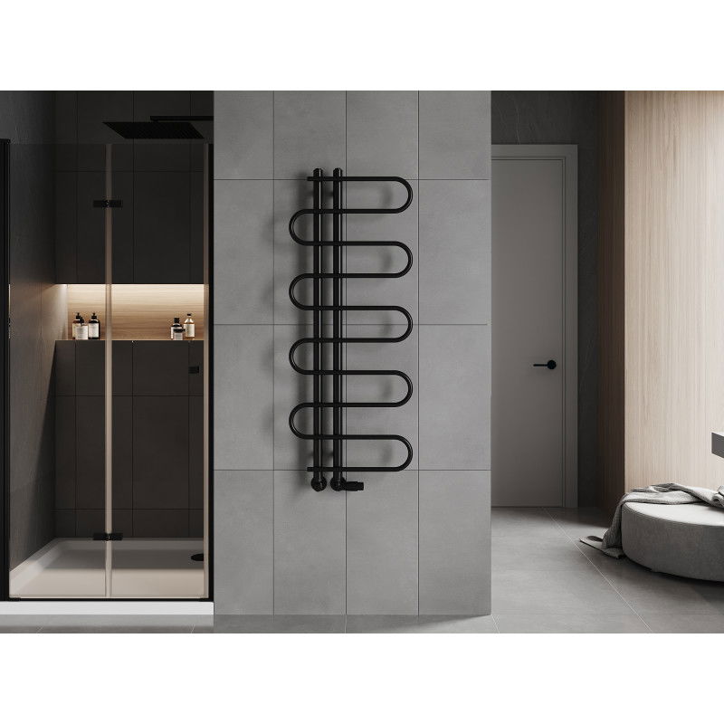 Mexen Kiso декоративен радиатор за баня 1250 x 500 мм, 256 W, черен - W114-1250-500-00-70