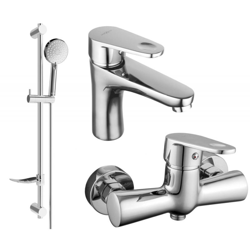 Mexen Kama DF75 комплект за душ, хром - 72504DF75-00