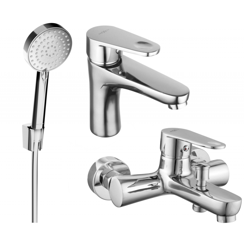 Mexen Kama R75 вана комплект, хром - 72503R75-00