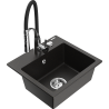 Mexen Milo гранитна мивка с 1 отделение с кухненски смесител Aster,