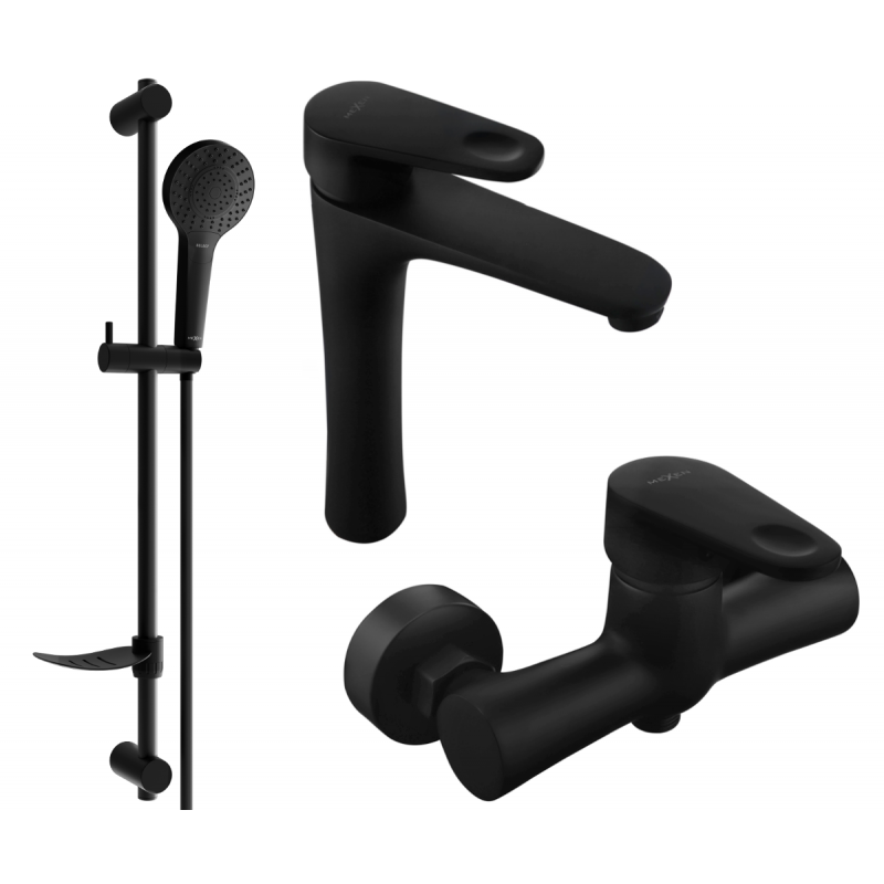 Mexen Kama DF05 комплект за душ, черен - 72514DF05-70