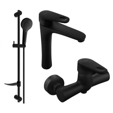 Mexen Kama DF05 комплект душ, черен - 72514DF05-70