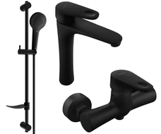 Mexen Kama DF05 комплект душ, черен - 72514DF05-70