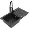 Mexen Pablo гранитна кухненска мивка с една секция с отцедник и кухненски