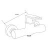Mexen Kama DS75 комплект за душ, хром - 72514DS75-00