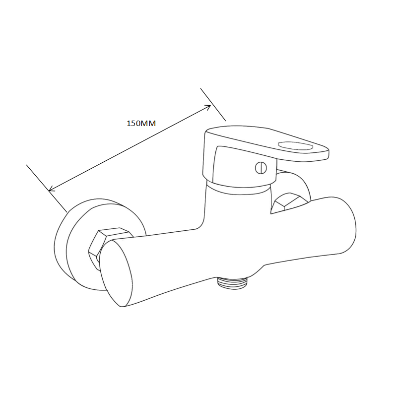 Mexen Kama DS75 душ комплект, черен - 72514DS75-70