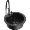 Mexen Diego гранитна кухненска мивка с 1 отсек с кухненски смесител Aster,