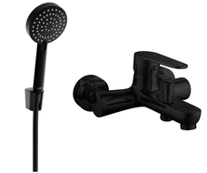 Mexen Kama R75 вана батерия с душ комплект, черна - 7253R75-70