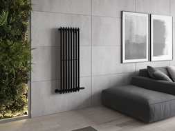 Mexen Atlanta декоративен радиатор 1200 x 405 mm, 646 W, черен - W211-1200-405-00-70
