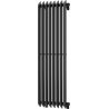 Mexen Atlanta декоративен радиатор 1200 x 405 mm, 646 W, черен - W211-1200-405-00-70