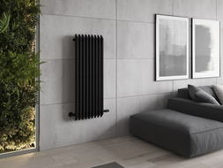 Декоративен радиатор Mexen Aurora 1200 x 450 mm, 917 W, черен - W212-1200-450-00-70
