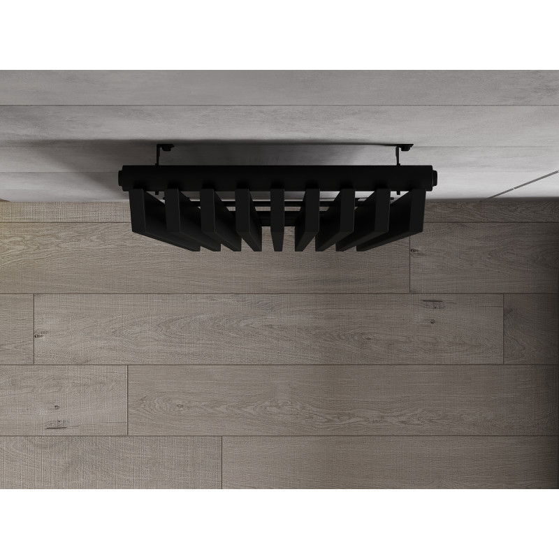 Mexen Aurora декоративен радиатор 1800 x 450 мм, 1347 W, черен - W212-1800-450-00-70