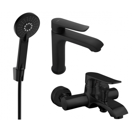 Mexen Pecos Комплект за вана R40, черен - 72703R40-70