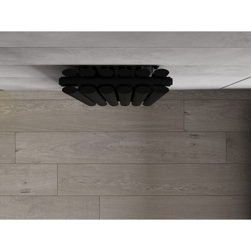 Mexen Dallas декоративен радиатор 1600 x 360 мм, 1039 W, черен - W214-1600-360-00-70