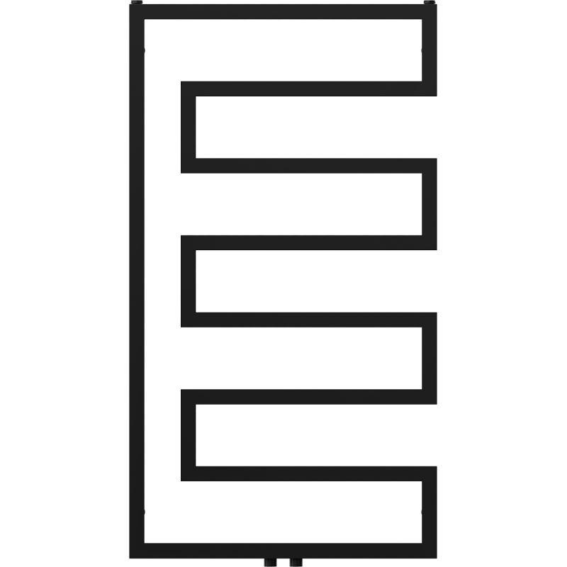 Mexen Floryda декоративен радиатор 1080 x 600 mm, 358 W, черен - W206-1080-600-00-70