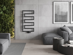 Mexen Floryda декоративен радиатор 1080 x 600 mm, 358 W, черен - W206-1080-600-00-70