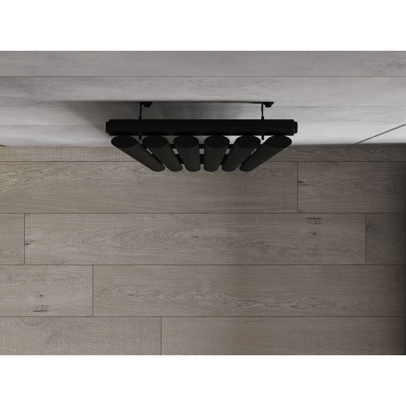 Mexen Oregon декоративен радиатор 1800 x 360 mm, 604 W, черен - W202-1800-350-00-70