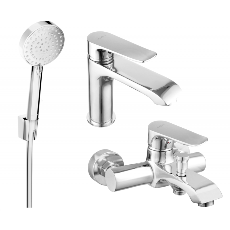 Mexen Pecos Комплект за вана R75, хром - 72703R75-00