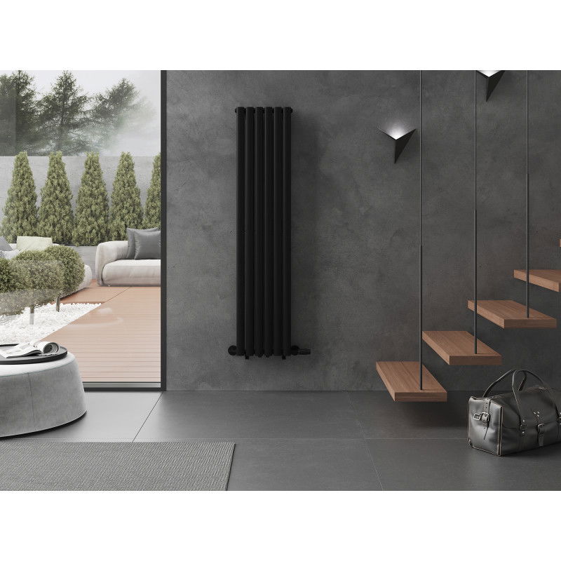 Mexen Dallas декоративен радиатор 1600 x 360 мм, 1039 W, черен - W214-1600-360-00-70