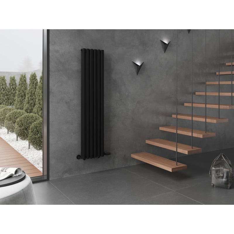 Mexen Dallas декоративен радиатор 1600 x 360 мм, 1039 W, черен - W214-1600-360-00-70