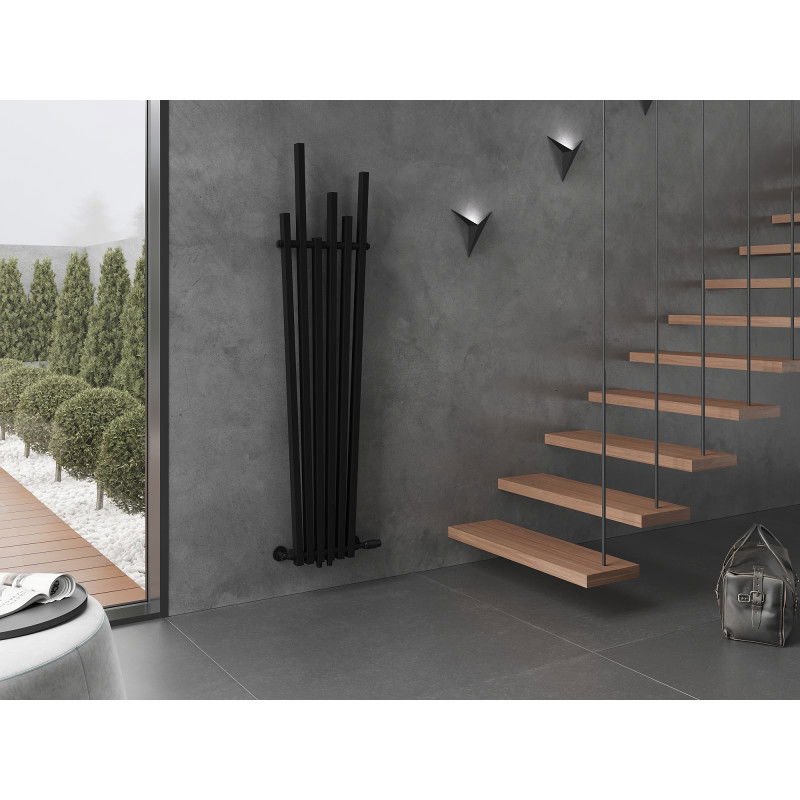 Mexen Omaha декоративен радиатор 1800 x 420 мм, 655 W, черен - W208-1800-420-00-70