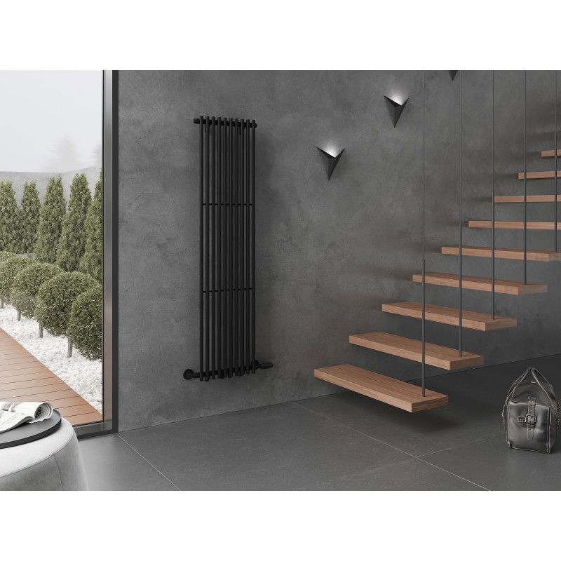 Mexen Tulsa декоративен радиатор 1600 x 420 мм, 613 W, черен - W219-1600-420-00-70