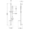 Mexen Pecos DQ72 душ комплект, хром - 72704DQ72-00