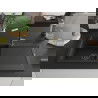 Mexen Leo гранитна мивка 1-коморна с оттиск и кухненски кран Flora, черна - 6501-77-670401-57-B