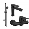 Mexen Pecos DS75 комплект душ, черен - 72704DS75-70