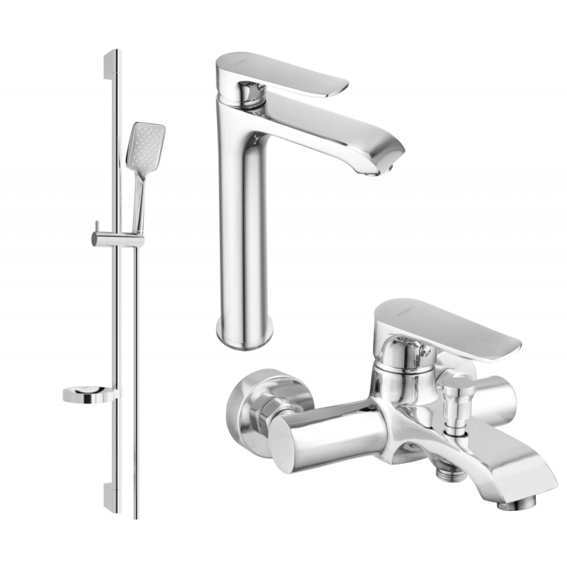 Mexen Pecos DS62 комплект за вана, хром - 72713DS62-00