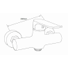 Mexen Pecos DF05 душов комплект, хром - 72714DF05-00