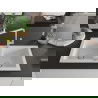 Mexen Mario гранитна мивка с 2 камери и кухненски смесител Flora, бял - 6504-20-670401-00