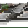 Mexen Mario гранитна мивка с 2 камери и кухненски смесител Flora, бял - 6504-20-670401-07