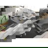 Mexen Mario гранитна мивка с 2 камери с кухненски смесител Flora, сив - 6504-71-670401-57-B