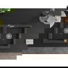 Mexen Mario гранитна мивка 2-коморна с кухненски смесител Flora, черен на пръски - 6504-76-670401-08