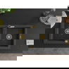 Mexen Mario гранитна мивка с 2 камери с кухненски смесител Flora, черен на точки - 6504-76-670401-57-G
