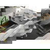 Mexen Mario гранитна мивка с 2 камери и кухненски кран Flora, черно на точки - 6504-76-670401-70-B