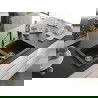 Mexen Mario гранитна мивка с две камери с кухненски смесител Flora, черен - 6504-77-670401-07