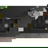 Mexen Mario двоен гранитен мивка с кухненски смесител Flora, черно - 6504-77-670401-57-G