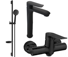 Mexen Pecos DS75 душ комплект, черен - 72714DS75-70