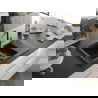 Мексен Гаспар кухненска мивка от гранит 1,5-коморова с отцеждача и кухненски кран Флора, черен/сребърен - 6507-73-670401-57-B
