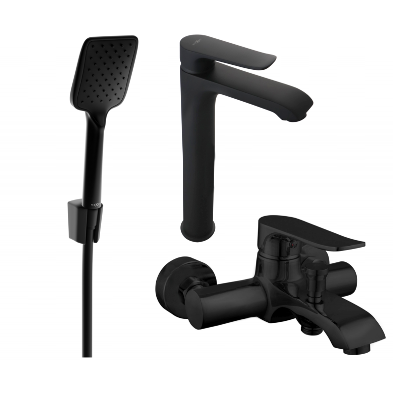 Mexen Pecos R62 комплект за вана, черен - 72713R62-70