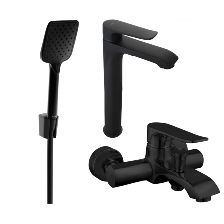 Mexen Pecos R62 комплект за вана, черен - 72713R62-70