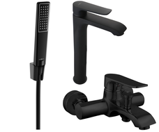 Mexen Pecos Комплект за вана R72, черен - 72713R72-70