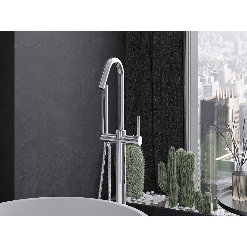 Mexen Gaja стоящ смесител за вана, хром - 75333-00